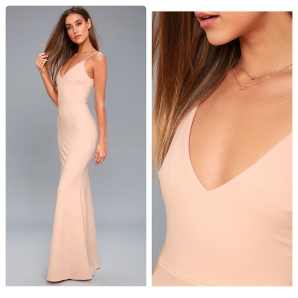 INFINITE GLORY BLUSH PINK MAXI DRESS - Picture 2 of 2
